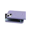 Apple İphone 14 Regal Magsafe Standlı Kapak - Lila