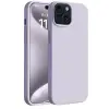 Apple İphone 15 Kılıf First Silikon - Lila