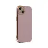 Apple İphone 15 Kılıf Volet Silikon - Mor