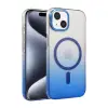 Apple İphone 15 Plus Glossy Magsafe Kapak - Mavi