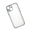 Apple İphone 15 Plus Kılıf Montreal Silikon Kapak - Gri