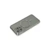 Apple İphone 15 Pro Kılıf Joke Simli Magneticsafe Kılıf - Gri