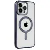 Apple İphone 15 Pro Kılıf Kronos Magsafe Kapak - Lacivert