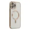 Apple İphone 15 Pro Kılıf Kross Magneticsafe Kapak - Gold