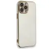 Apple İphone 15 Pro Kılıf Volet Silikon - Beyaz