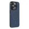 Apple İphone 15 Pro Max Kılıf Anka Pc Magneticsafe Sert Metal Kapak - Lacivert