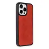 Apple İphone 15 Pro Max Kılıf Aras Deri Kapak - Kırmızı