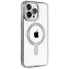 Apple İphone 15 Pro Max Kılıf Kronos Magsafe Kapak - Titanyum Gri