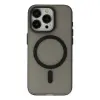 Apple İphone 15 Pro Max Kılıf Lodos Magneticsafe Mat Kapak - Siyah