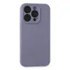 Apple İphone 15 Pro Max Kılıf Nano İçi Kadife Silikon - Lila