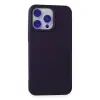 Apple İphone 15 Pro Max Kılıf Nano İçi Kadife Silikon - Mor