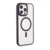 Apple İphone 15 Pro Max Kılıf Room Magneticsafe Silikon - Derin Mor
