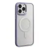 Apple İphone 15 Pro Max Kılıf Room Magneticsafe Silikon - Lila