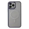 Apple İphone 15 Pro Max Kılıf Room Magneticsafe Silikon - Sierra Blue