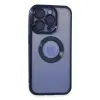 Apple İphone 15 Pro Max Kılıf Slot Silikon - Lacivert