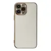 Apple İphone 15 Pro Max Kılıf Volet Silikon - Beyaz