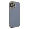 Apple İphone 15 Pro Max Kılıf Volet Silikon - Mavi