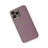 Apple İphone 15 Pro Max Kılıf Volet Silikon - Mor