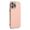 Apple İphone 15 Pro Max Kılıf Volet Silikon - Pembe