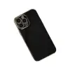 Apple İphone 15 Pro Max Kılıf Volet Silikon - Siyah