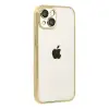 Apple İphone 15 Razer Lensli Silikon - Gold