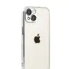 Apple İphone 15 Razer Lensli Silikon - Gümüş