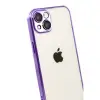 Apple İphone 15 Razer Lensli Silikon - Mor