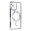 Apple İphone 16 Kılıf Joke Simli Magneticsafe Kılıf - Mavi