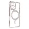 Apple İphone 16 Kılıf Joke Simli Magneticsafe Kılıf - Pembe