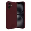 Apple İphone 16 Kılıf Kelvin Kartvizitli Silikon - Bordo