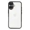 Apple İphone 16 Kılıf Razer Lensli Silikon - Siyah