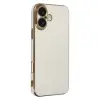 Apple İphone 16 Kılıf Volet Silikon - Beyaz