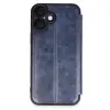 Apple İphone 16 Plus Kılıf Flip Cover - Lacivert