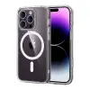 Apple İphone 16 Pro Max Combo Simli Magsafe Kapak - Şeffaf