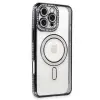 Apple İphone 16 Pro Max Kılıf Joke Simli Magneticsafe Kılıf - Gri