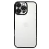 Apple İphone 16 Pro Max Kılıf Razer Lensli Silikon - Siyah