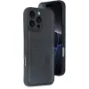 Apple İphone 16 Pro Max Kılıf Sara Kartvizitli Deri Kılıf - Siyah