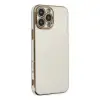 Apple İphone 16 Pro Max Kılıf Volet Silikon - Beyaz