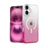 Apple İphone 16 Pummel Shiny Magsafe Kapak - Pembe