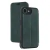 Apple İphone 16e Kılıf Flip Cover - Koyu Yeşil