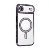 Apple İphone 17 Air Joke Simli Magneticsafe Kılıf - Derin Mor