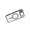 Apple İphone 17 Air Joke Simli Magneticsafe Kılıf - Derin Mor