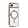 Apple İphone 17 Air Joke Simli Magneticsafe Kılıf - Gold