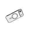 Apple İphone 17 Air Joke Simli Magneticsafe Kılıf - Gümüş