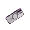 Apple İphone 17 Joke Simli Magneticsafe Kılıf - Derin Mor