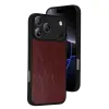 Apple İphone 17 Pro Aras Deri Kapak - Bordo