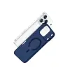 Apple İphone 17 Pro Combo Sert Şeffaf Magsafe Kapak - Mavi