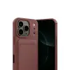 Apple İphone 17 Pro Kelvin Kartvizitli Silikon - Bordo