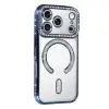 Apple İphone 17 Pro Max Joke Simli Magneticsafe Kılıf - Mavi