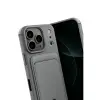 Apple İphone 17 Pro Max Kelvin Kartvizitli Silikon - Gri